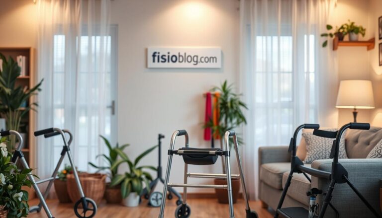sala com andadores para idosos