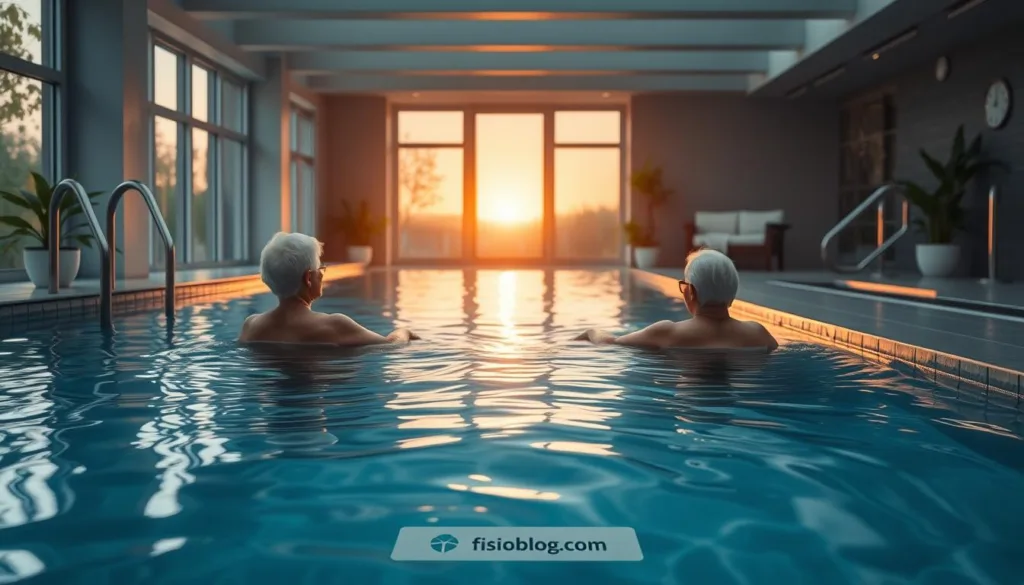 idosos relaxando na hidroterapia idosos relaxando na hidroterapia